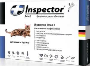 Как применять капли «Инспектор» для кошек