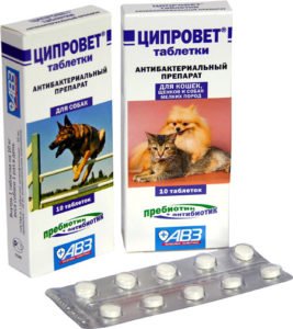 таблетки Ципровет для кошек